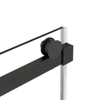 Alise 56" - 60" sliding shower door wth Matte Black hardware (soft-close)