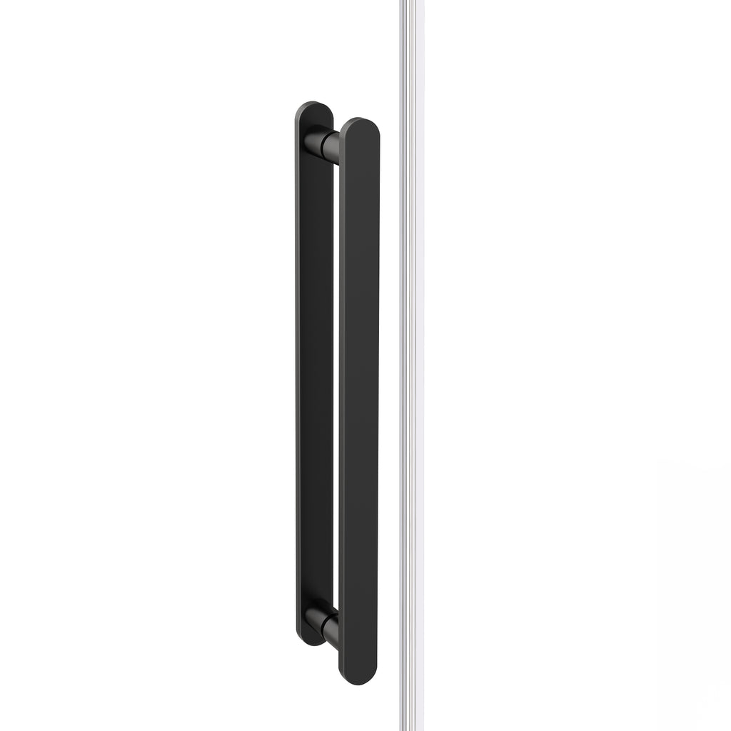 Alise 56" - 60" sliding shower door wth Matte Black hardware (soft-close)