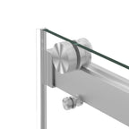 Catey 56" - 60" bypass shower door wth Brushed Nickel hardware (soft-close)