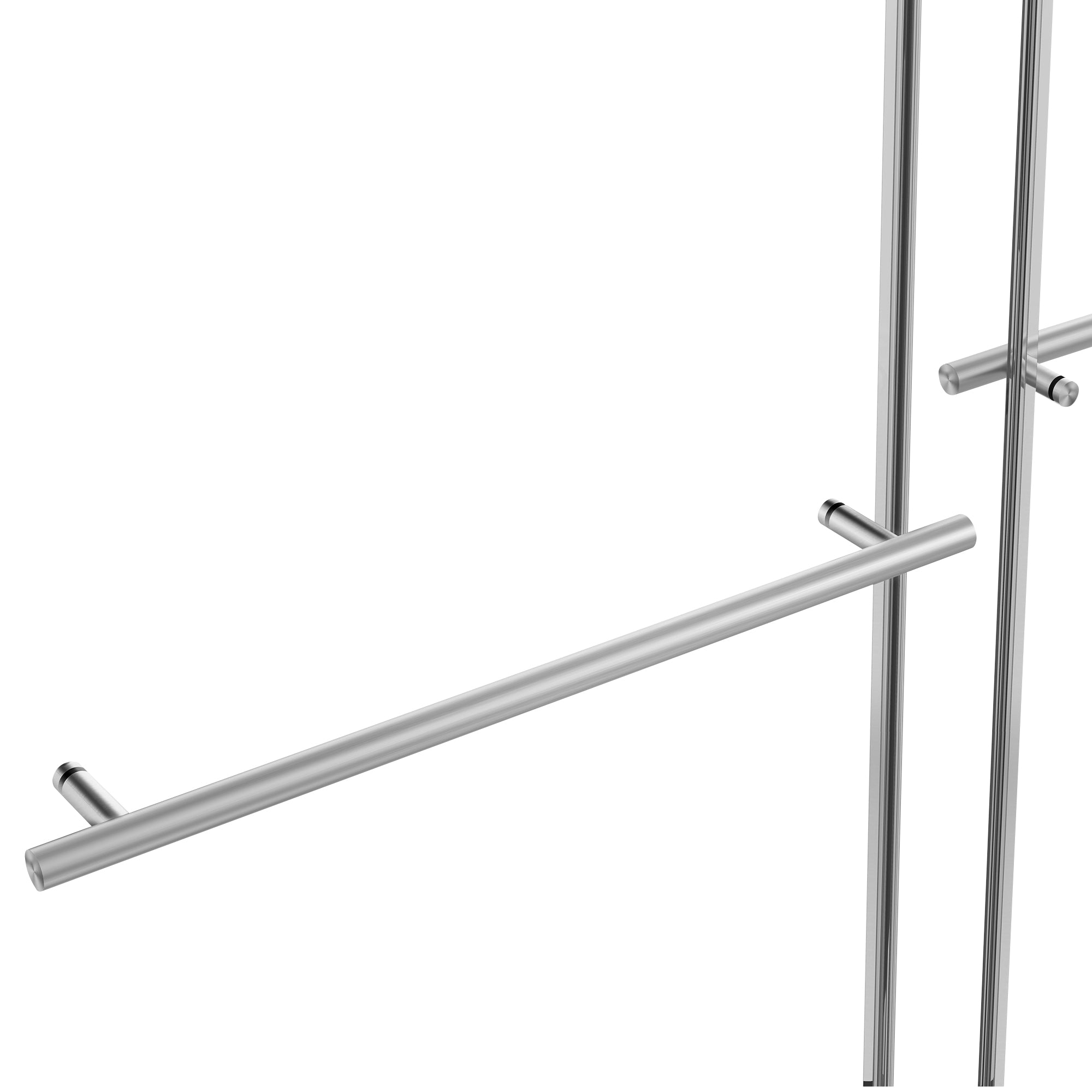 Catey 56" - 60" bypass shower door wth Brushed Nickel hardware (soft-close)