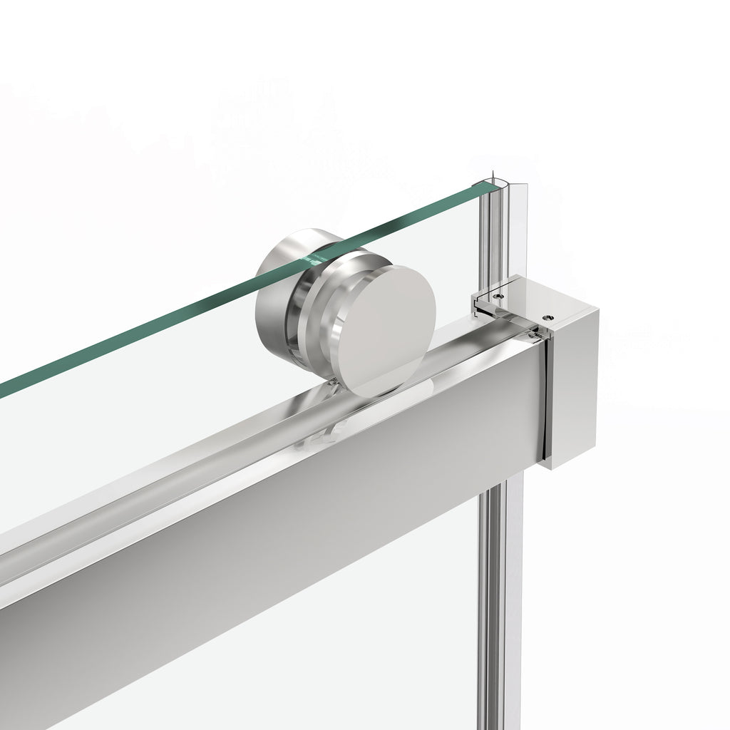 Catey 56" - 60" bypass shower door wth Chrome hardware (soft-close)