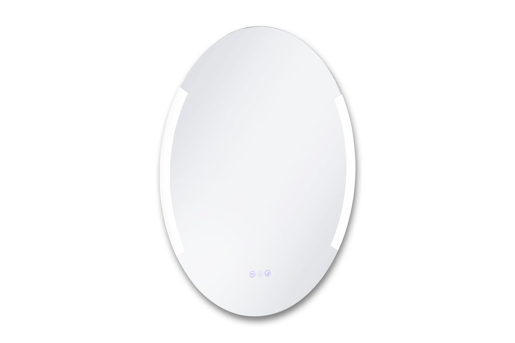 Aria 24" x 32" Oval front and back lit LED mirror with frosted glass