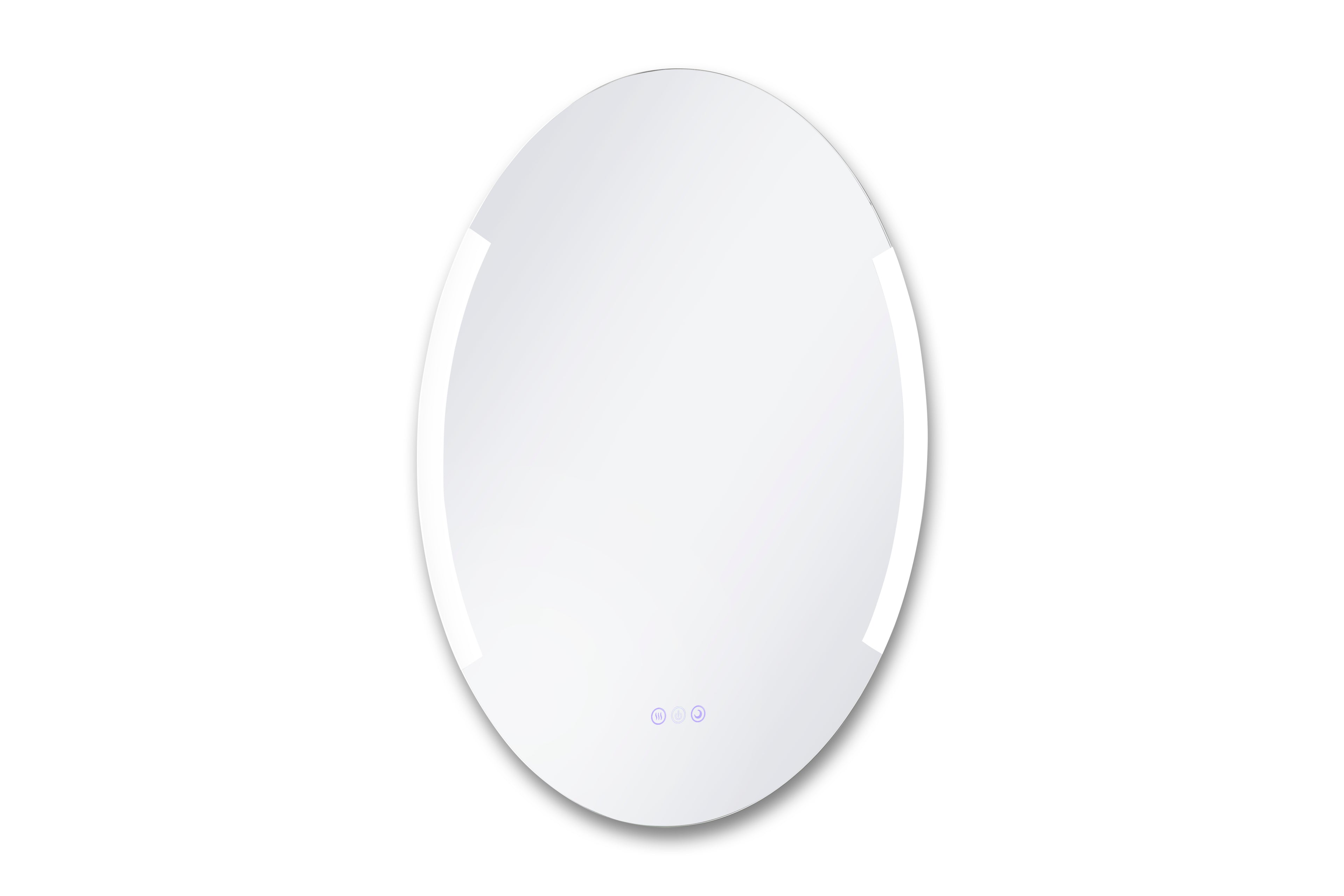Aria 24" x 32" Oval front and back lit LED mirror with frosted glass