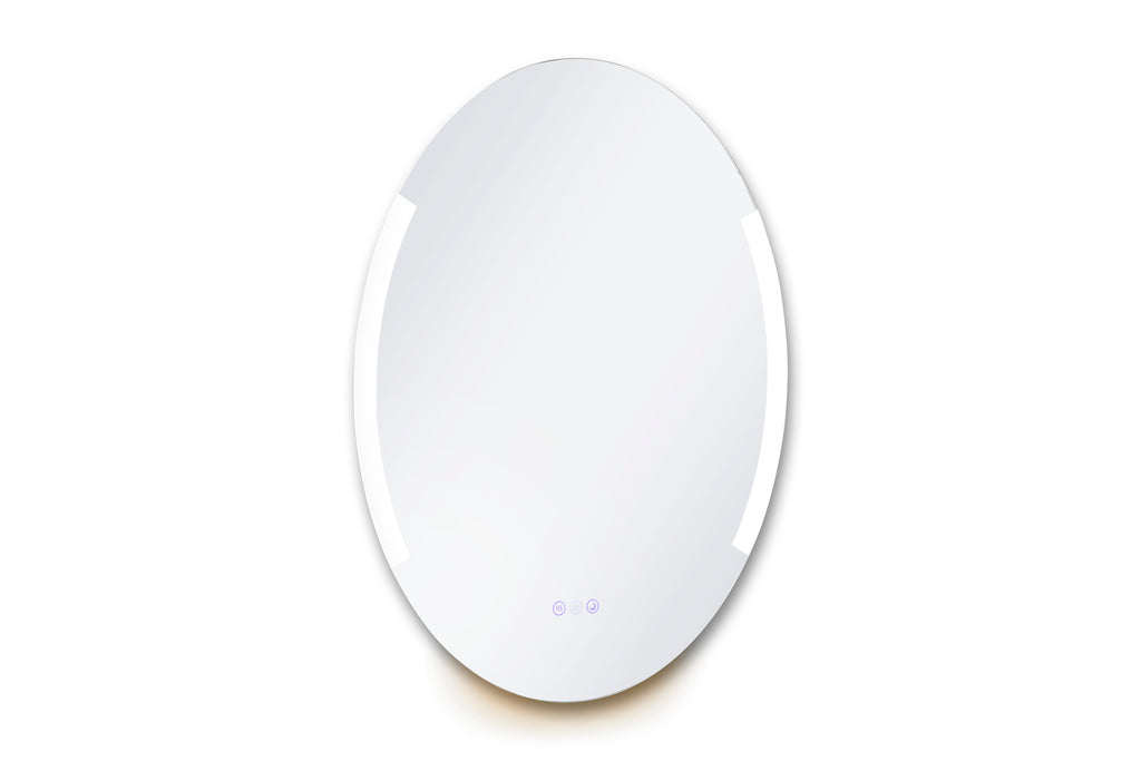 Aria 24" x 32" Oval front and back lit LED mirror with frosted glass