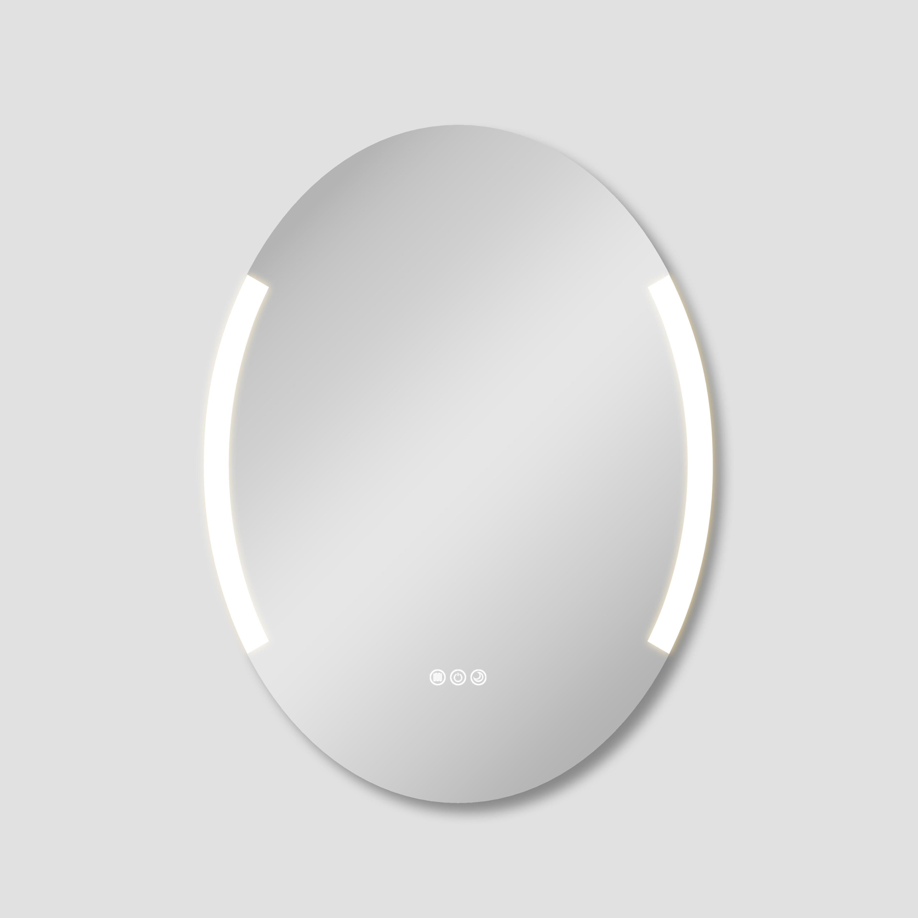Aria 24" x 32" Oval front and back lit LED mirror with frosted glass