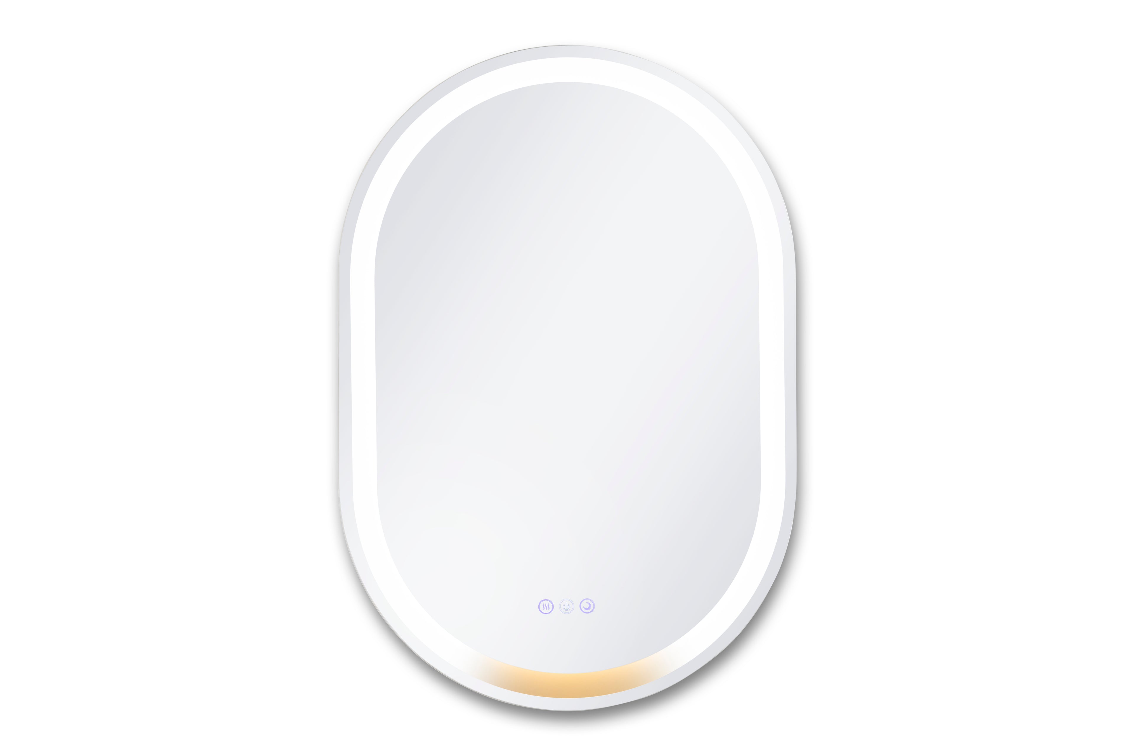 Lucia 22" x 32" pill front and back lit LED mirror with acrylic boarder