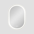 Lucia 22" x 32" pill front and back lit LED mirror with acrylic boarder