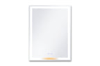 Lucia 24" x 32" rectangular front and back lit LED mirror with acrylic boarder