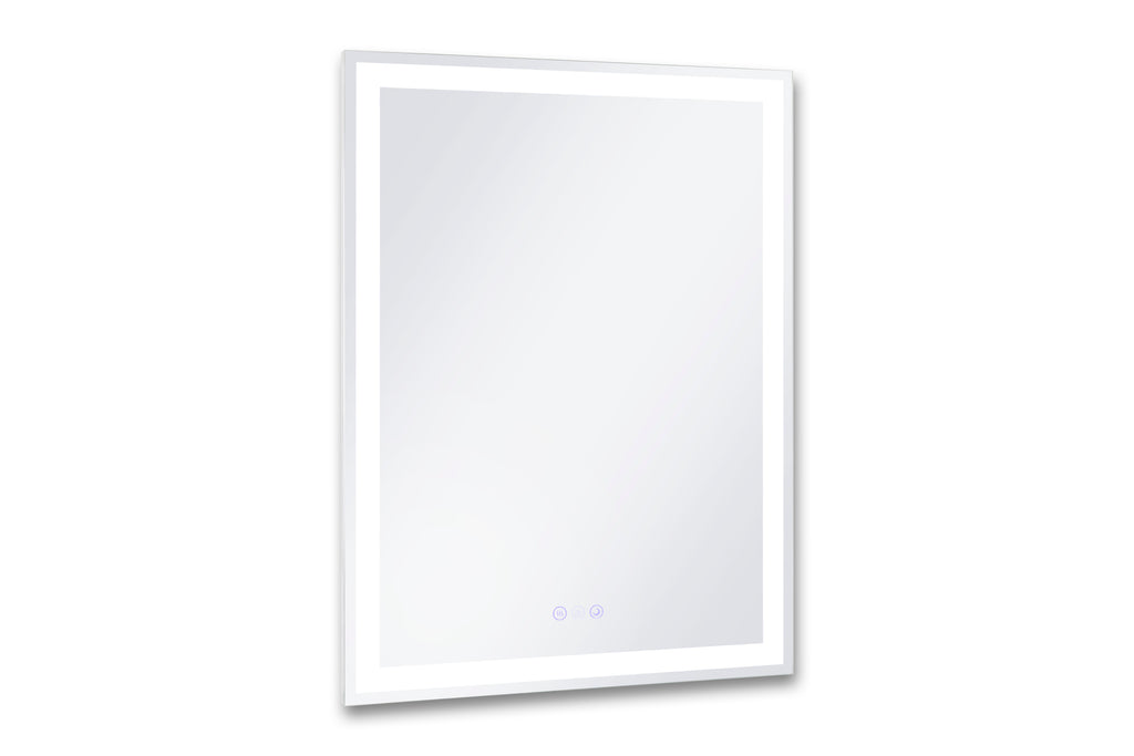 Lucia 24" x 32" rectangular front and back lit LED mirror with acrylic boarder