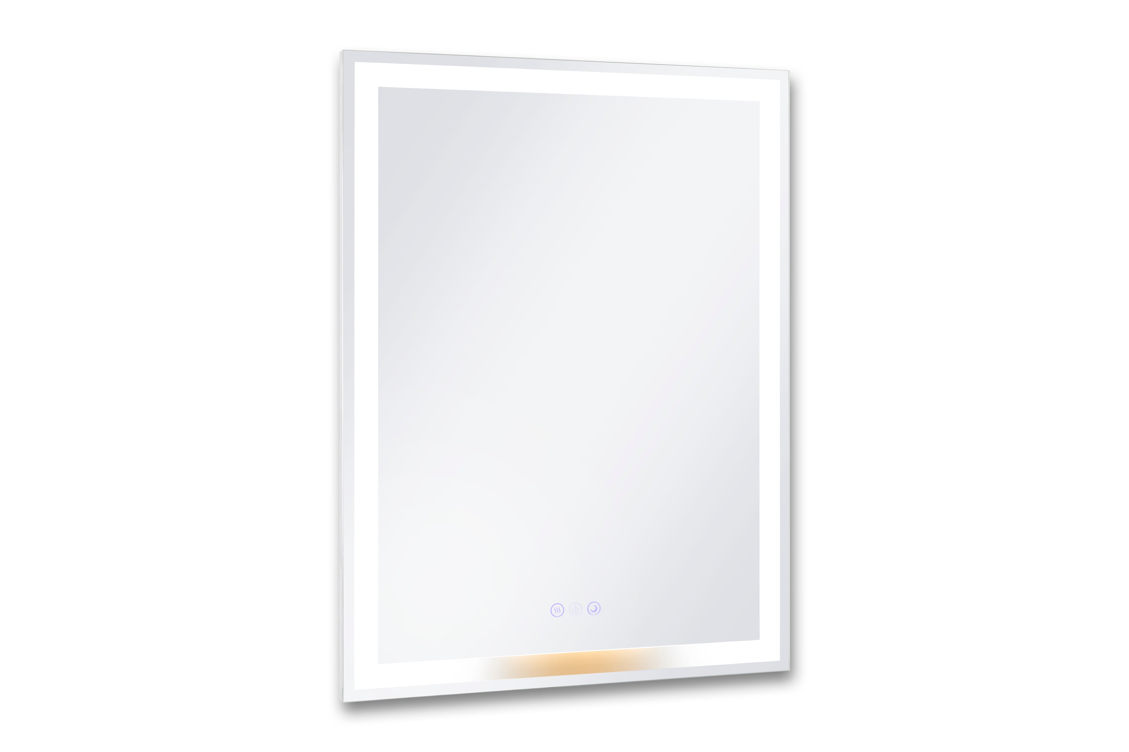 Lucia 24" x 32" rectangular front and back lit LED mirror with acrylic boarder