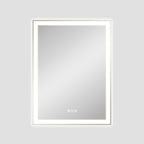 Lucia 24" x 32" rectangular front and back lit LED mirror with acrylic boarder