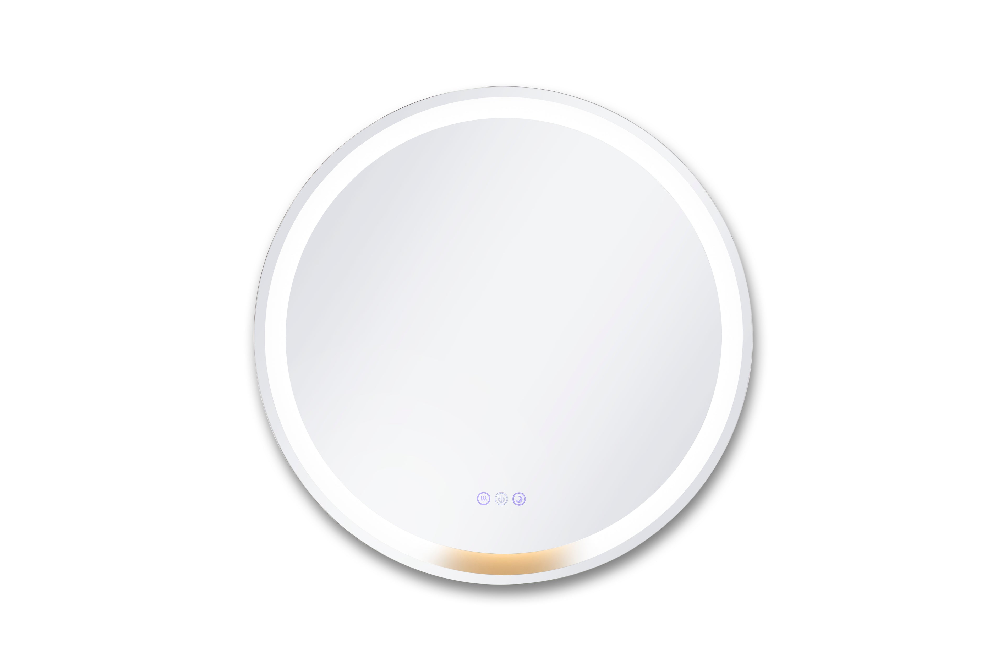 Lucia 28" round front and back lit LED mirror with acrylic boarder