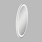 Lucia 28" round front and back lit LED mirror with acrylic boarder